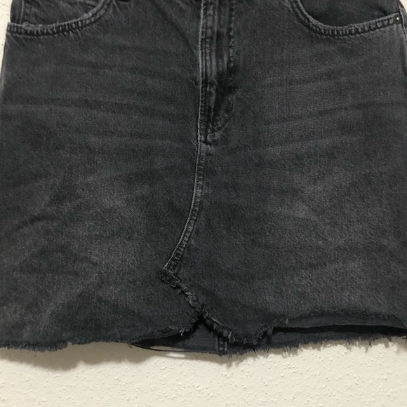 Free People We The Free Hallie raw hem high waisted mini denim skirt - Picture 5 of 6